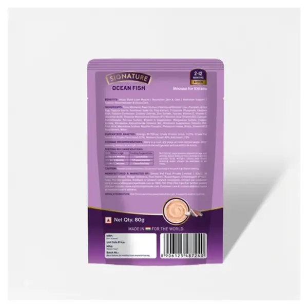 Signature Grain Zero Ocean Fish Mousse Kitten Wet Food