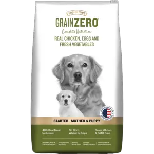 Signature Grain Zero Real Chicken, Eggs & Fresh Vegetables Mother & Puppy Starter Dry Food