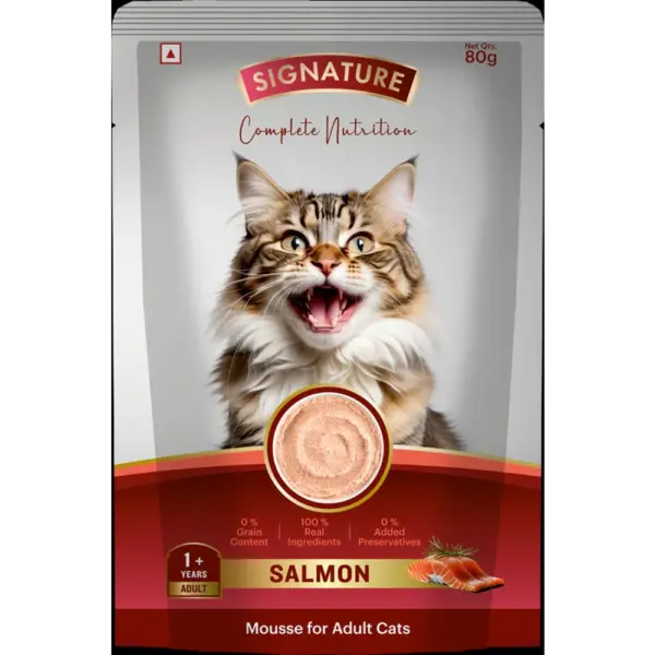 Signature Grain Zero Salmon Mousse Adult Cat Wet Food Signature Grain Zero Salmon Mousse Adult Cat Wet Food