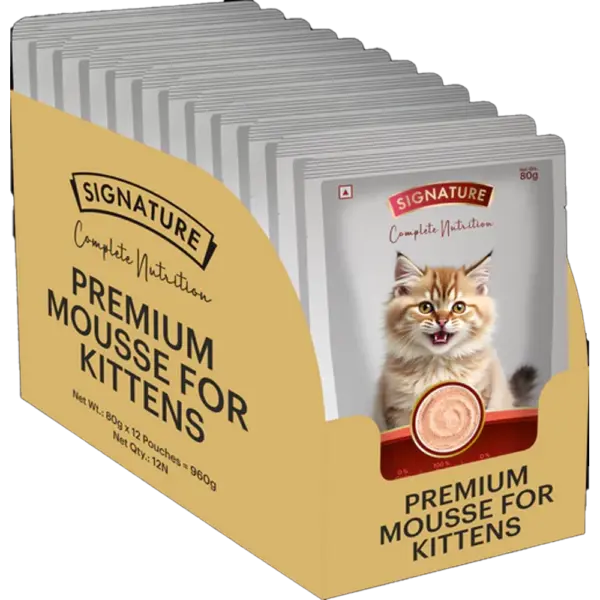 Signature Grain Zero Salmon Mousse Kitten Wet Food box Signature Grain Zero Salmon Mousse Kitten Wet Food